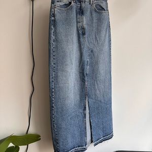 Denim Maxi Skirt